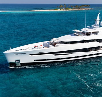 Heesen's first 5700 Aluminium superyacht SANTOSHA joins Mediterranean yacht charter fleet