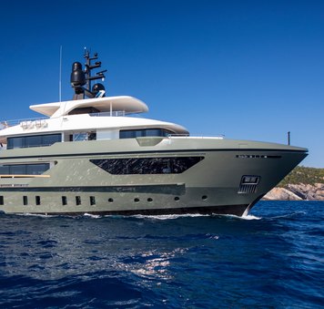 Embark on a Balearic escape with discounted rates aboard 42m Sanlorenzo charter yacht MOKA