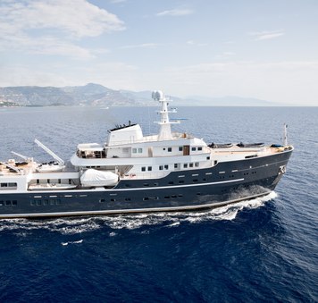 77m yacht LEGEND available for Antarctica yacht charters