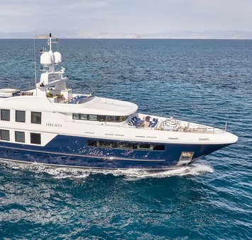 Enjoy an indulgent Greece luxury yacht charter with reduced May rates onboard charter yacht TIMBUKTU 