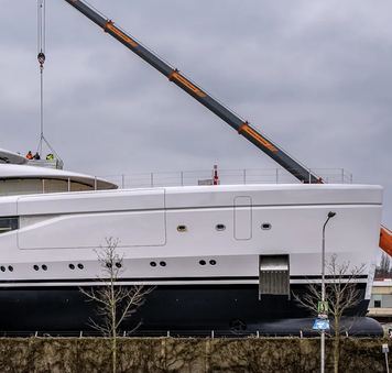 First Look: 78m Lürssen superyacht ACE 21 enters final construction phases in Lemwerder