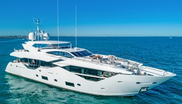Sunset charter yacht