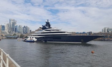 KISMET returns to London: Iconic 122M Superyacht Charter Marks Her Third Visit to the English Capital