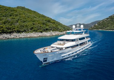 Sunrise charter yacht