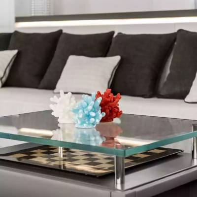 Maiora Yachts Luxury Yacht Charter, Greenapple Spiro Rotating Coffee Table In Clear Glass And Black