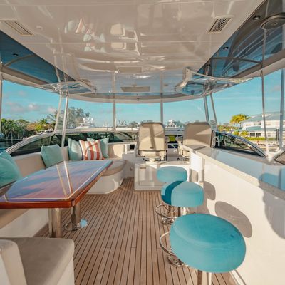 BELLA SKY Yacht Charter Price - Hatteras Yachts Luxury Yacht Charter