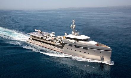 75m custom Damen support yacht ABEONA delivered