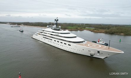 The world’s second largest superyacht BLUE begins sea trials