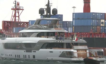 55m charter yacht GECO hits the water