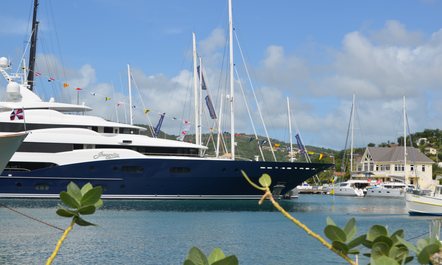 Superyachts get ready for the Antigua Charter Yacht Show