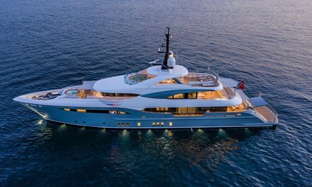 47m yacht SNOW 5 available for yacht charters in the Med