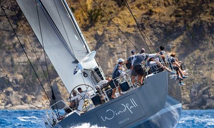Charter yacht WINDFALL wins in her class at Les Voiles de Saint Barth 2019
