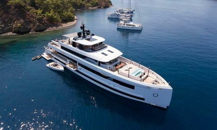 Ultra modern 45m AQUARIUS newly available for charter in Turkey this summer