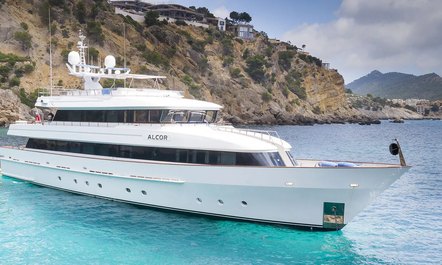 36m superyacht ALCOR now available to charter in the Balearic Islands