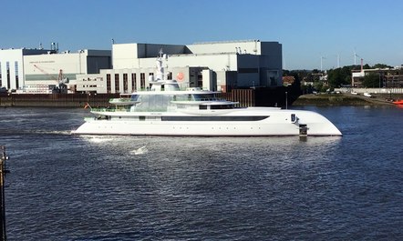 80m luxury yacht EXCELLENCE heads out on sea trials