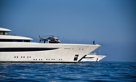 Best luxury charter yachts on anchor at the Monaco Grand Prix 2022