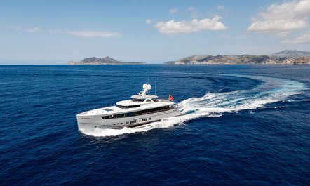 Brand new 36m 'MANA I' joins the Mediterranean charter fleet