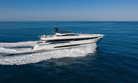 Brand new 33m Mangusta motor yacht DOPAMINE now available for charter