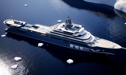 REV OCEAN Departs Norway: World's Largest Yacht For Charter Begins Final Outfitting