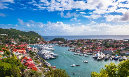 Superyachts on the scene in St. Barts to celebrate New Year’s Eve in style