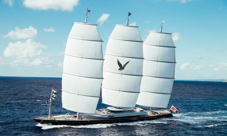Last-minute yacht charter availability for magnificent 88m sailing yacht MALTESE FALCON
