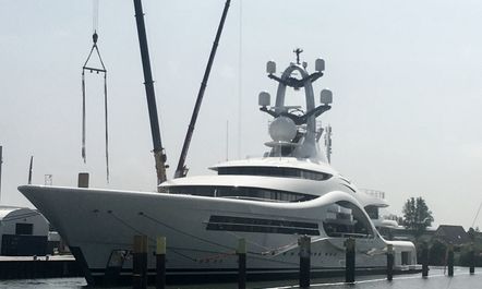 Video: The launch of 110m superyacht ‘Feadship 1007’