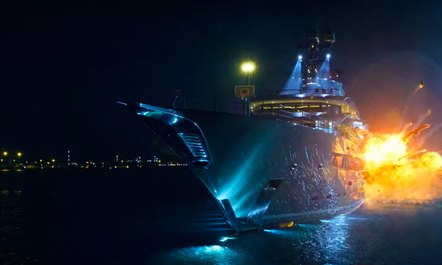 Superyacht KISMET gets blown up in '6 Underground' movie