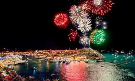 Superyachts descend on St Barts for New Year’s Eve festivities