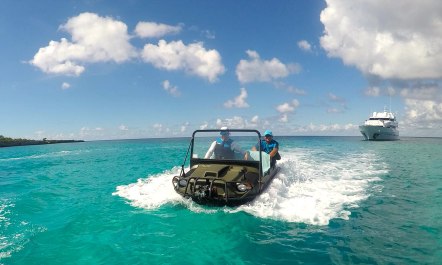 Charter M/Y MIRAGGIO and go anywhere with amphibious ATV
