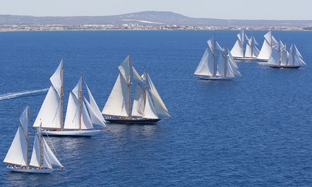 Racing Gets Underway at the Superyacht Cup Palma 