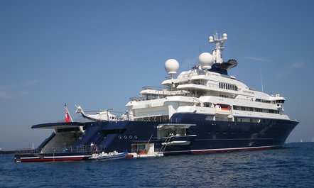 126m expedition charter yacht OCTOPUS ready for Costa Rican adventures