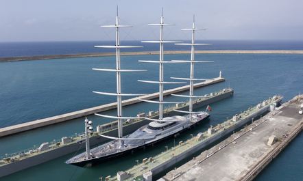 In pictures: MALTESE FALCON completes her refit at Lubsen