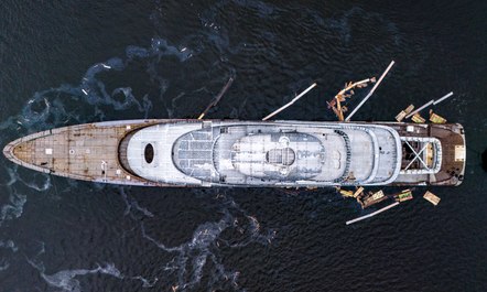 First look at 102m Lurssen superyacht JASSJ as she launches in Germany