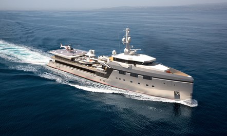 75m custom Damen support yacht ABEONA delivered