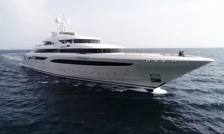 Video: 85m M/Y O'PTASIA during sea trials in Greece