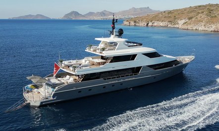 Embark on an indulgent Turkey yacht charter with motor yacht ILLUSION II