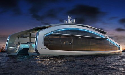 Futuristic catamaran THIS IS IT enters charter market following Monaco debut