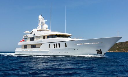 Escape on a last-minute reduced-rate Sardinia yacht charter with 52m superyacht charter ADVENTURE