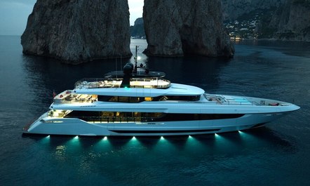 Experience the ultimate yacht charter in Greece with 43M Overmarine yacht charter HALARA