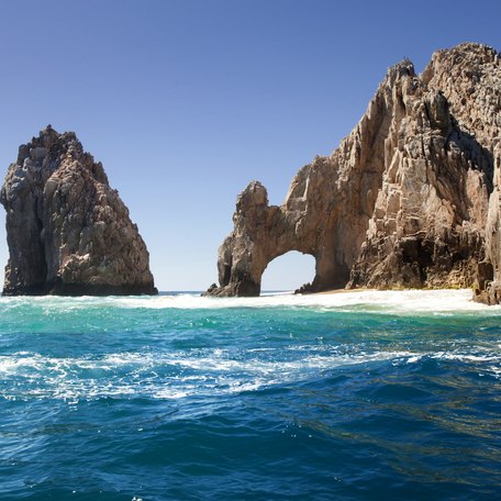 Rock formations in the Sea of Cortez