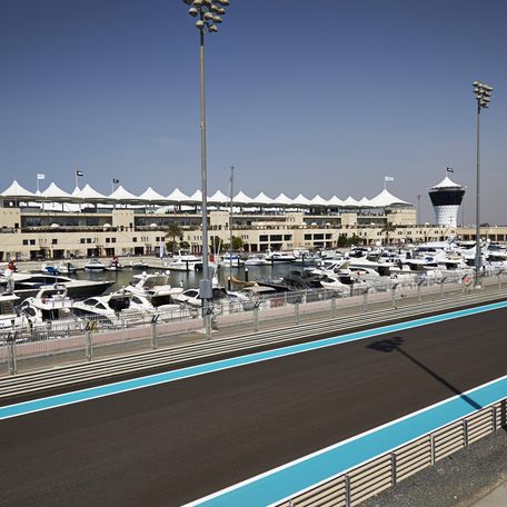 Overview of the Yas Marina Grand Prix circuit