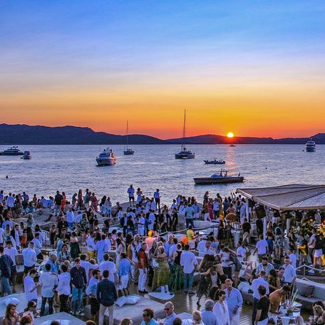 Sardinia - Phi Beach party sunset