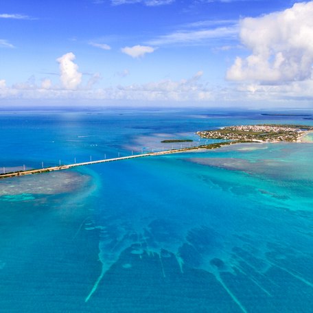 Aerial view of Florida Keys