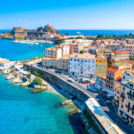 Coastline of Corfu