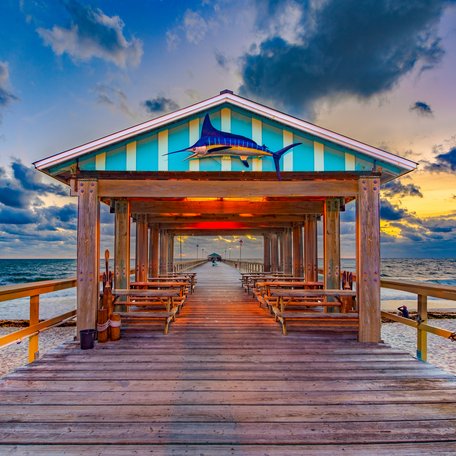 Fishing Pier in Fort Lauderdale, Florida, USA