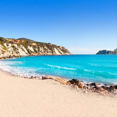 Deserted Mediterranean beach