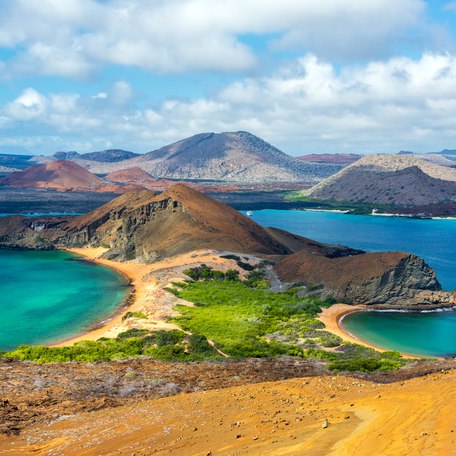 Aerial shot of the Galapagos