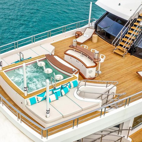 yacht with pool inside