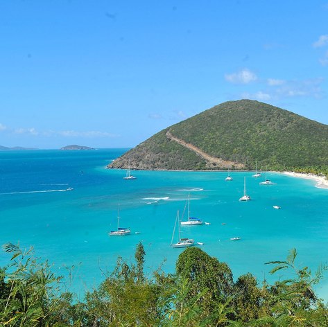 The north-shore beaches of the US Virgin Islands