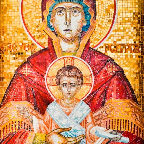 Mosaic in Zakynthos Church, Greece